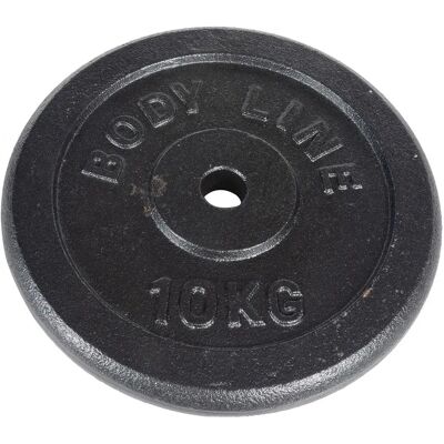 Disque en Fonte de 10kg Bodyline - Matériel de musculation Disque en Fonte de 10kg Bodyline - Matériel de musculation