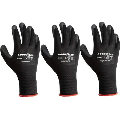 Goodyear G9840 Latex Polyester Arbets handskar - Arbets handskar Goodyear G9840 Latex Polyester Arbets handskar - Arbets handskar