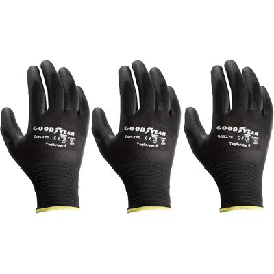 Goodyear G05270 - Polyester- och Polyuretan-Arbeitshandskar - Storlek 8 Goodyear G05270 - Polyester- och Polyuretan-Arbeitshandskar - Storlek 8