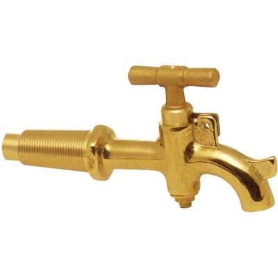 BIANCHI - Rubinetto in ottone per botti - Anello portalucchetto - Misura 12 BIANCHI - Rubinetto in ottone per botti - Anello portalucchetto - Misura 12