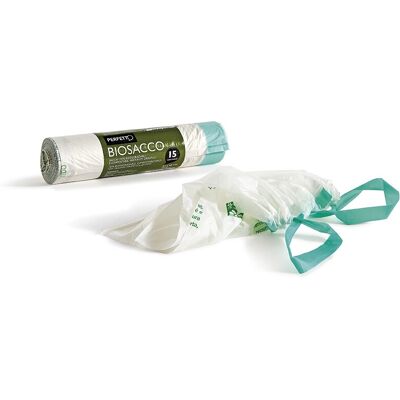 Perfetto Biosacco Sacchetto 10L Traslucido - Trash Bag Perfetto Biosacco Sacchetto 10L Traslucido - Trash Bag
