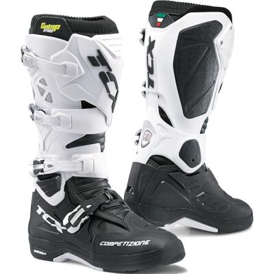 Stivali Motocross TCX Comp Evo 2 Michelin - Nero-Bianco - 43 Stivali Motocross TCX Comp Evo 2 Michelin - Nero-Bianco - 43