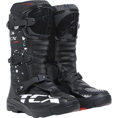 Tcx Comp Kids Motocross-Stiefel - Mikrofaser, Atmungsaktives Mesh, Verstellbare Schnallen Tcx Comp Kids Motocross-Stiefel - Mikrofaser, Atmungsaktives Mesh, Verstellbare Schnallen