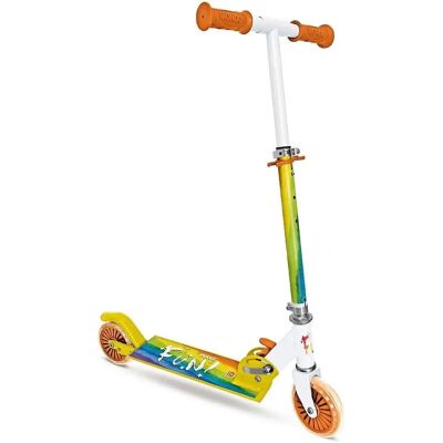 Trottinette Arc-en-ciel Pliable Mondo - Enfants - Publicité Trottinette Arc-en-ciel Pliable Mondo - Enfants - Publicité