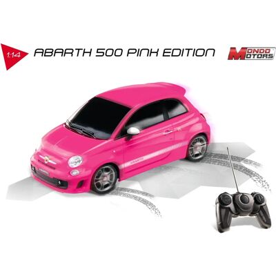 Mondo Fiat 500 Abarth Rosa 1:14 - Radiostyrd bil Mondo Fiat 500 Abarth Rosa 1:14 - Radiostyrd bil