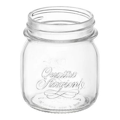 Bormioli Rocco - 8001023577502 - Vaso di vetro trasparente - 250 cc - Conservazione alimenti Bormioli Rocco - 8001023577502 - Vaso di vetro trasparente - 250 cc - Conservazione alimenti