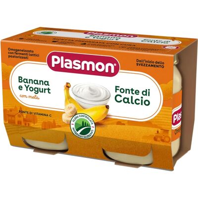 Plasmon Yogurt di Banana per Bambini - 2x120g Plasmon Yogurt di Banana per Bambini - 2x120g