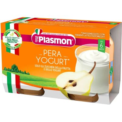 Plasmon Yogurt Bambini Pera - Yogurt per bambini con pera, calcio, vitamina C Plasmon Yogurt Bambini Pera - Yogurt per bambini con pera, calcio, vitamina C