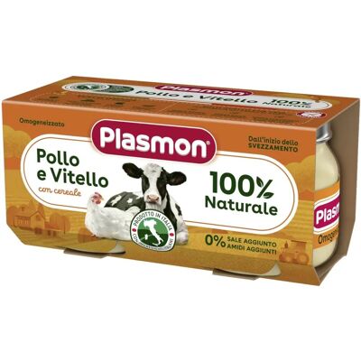 Plasmon Omogeneizzato di Carne Pollo e Vitello - Alimentazione Bebè Plasmon Omogeneizzato di Carne Pollo e Vitello - Alimentazione Bebè