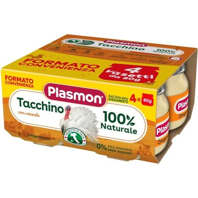 Plasmon 70901117 Cibo per bebè - Tacchino & Cereali - 80g Plasmon 70901117 Cibo per bebè - Tacchino & Cereali - 80g