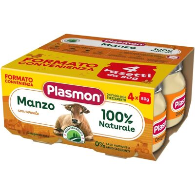 Alimento per bambini Plasmon - Manzo e Cereali - Dai 4 mesi Alimento per bambini Plasmon - Manzo e Cereali - Dai 4 mesi