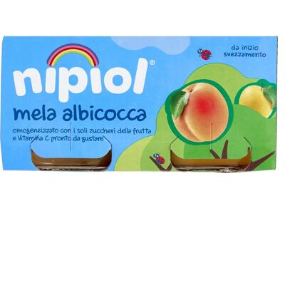 Nipiol - Purea di Albicocca e Mela per Bambini - Dai 4 Mesi Nipiol - Purea di Albicocca e Mela per Bambini - Dai 4 Mesi