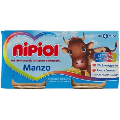 Purea di manzo Nipiol per bambini - Cibo per bambini Purea di manzo Nipiol per bambini - Cibo per bambini