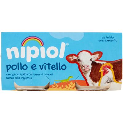 NIPIOL (HEINZ ITALIA SPA) Nipiol Vitello Pollo 80g 2 Pezzi - Alimenti per bambini NIPIOL (HEINZ ITALIA SPA) Nipiol Vitello Pollo 80g 2 Pezzi - Alimenti per bambini