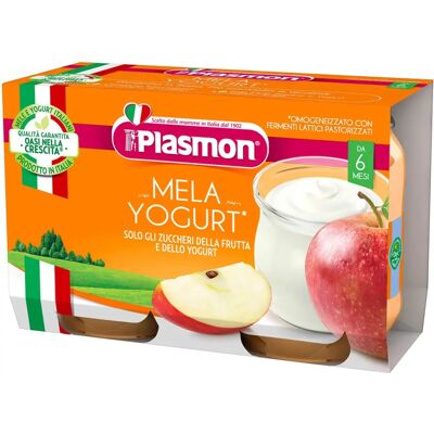 Yogurt per bambini Plasmon - Mela & Calcio - 120g Yogurt per bambini Plasmon - Mela & Calcio - 120g