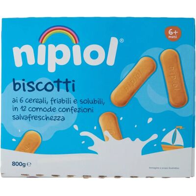 Biscotti Nipiol 6 Cereali - Alimenti per Bebè Biscotti Nipiol 6 Cereali - Alimenti per Bebè