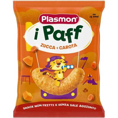Plasmon Snack Bambini - Zucca e Carota - Snack a base di cereali Plasmon Snack Bambini - Zucca e Carota - Snack a base di cereali