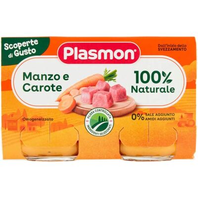Alimento per bebè Plasmon manzo e carote - Heinz Alimento per bebè Plasmon manzo e carote - Heinz