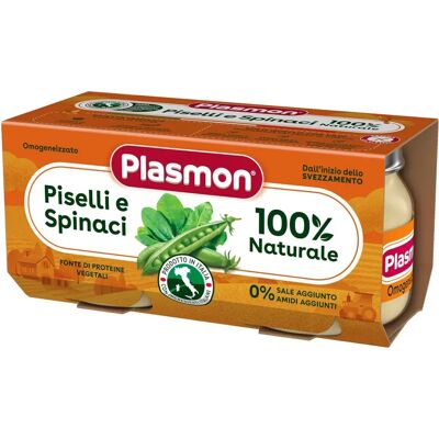 Cibo per bebè Plasmon - Piselli, Spinaci - Alimentazione Bambini Cibo per bebè Plasmon - Piselli, Spinaci - Alimentazione Bambini