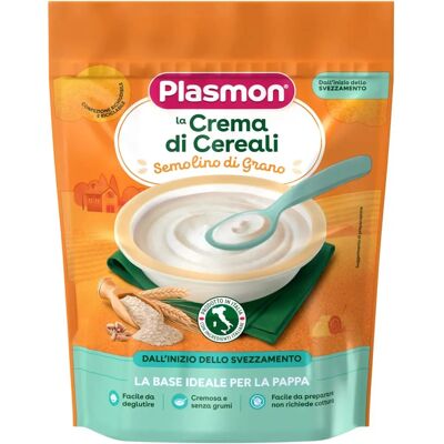Plasmon Cereali per Bambini - Semolino di Grano - 6 Mesi+ - Cibo per Bambini Plasmon Cereali per Bambini - Semolino di Grano - 6 Mesi+ - Cibo per Bambini