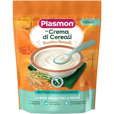 Plasmon Baby-Getreidebrei - 4-Korn-Creme - Ab 6 Monaten geeignet Plasmon Baby-Getreidebrei - 4-Korn-Creme - Ab 6 Monaten geeignet
