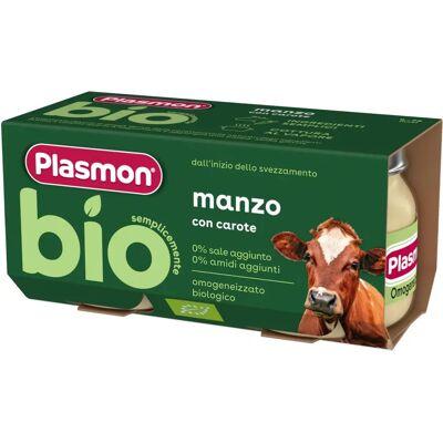 Plasmon Baby Food mit Rindfleisch und Karotten - Babynahrung Plasmon Baby Food mit Rindfleisch und Karotten - Babynahrung