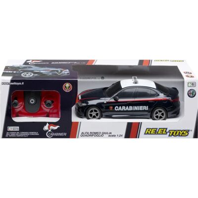 RE.EL Toys Alfa Romeo Giulia Carabinieri 1:24 Auto RC RE.EL Toys Alfa Romeo Giulia Carabinieri 1:24 Auto RC