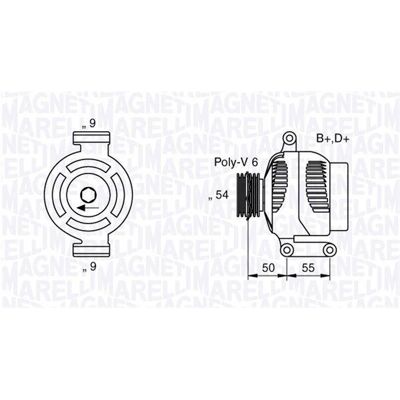 Alternator Magneti Marelli 063358061010 - Alternator Alternator Magneti Marelli 063358061010 - Alternator