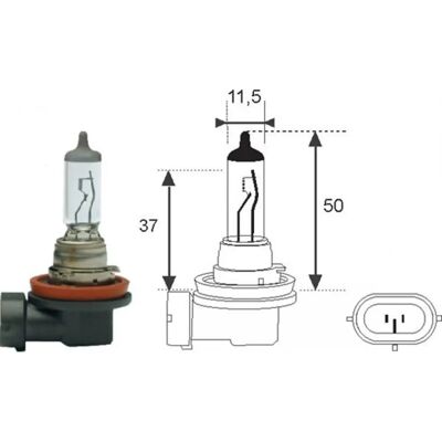 MAGNETI MARELLI Model 002549100000 Żarówka H11 - Światło MAGNETI MARELLI Model 002549100000 Żarówka H11 - Światło