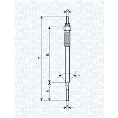 Magneti Marelli 062900036304 Bujie de preîncălzire - Toyota Magneti Marelli 062900036304 Bujie de preîncălzire - Toyota