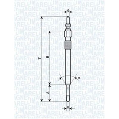 Magneti Marelli 062900050304 Buji de preîncălzire - VW LT Magneti Marelli 062900050304 Buji de preîncălzire - VW LT