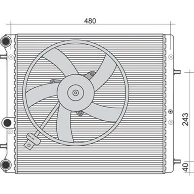 Magneti Marelli Model 350213851000 Radiator - VW, Seat, Skoda Magneti Marelli Model 350213851000 Radiator - VW, Seat, Skoda