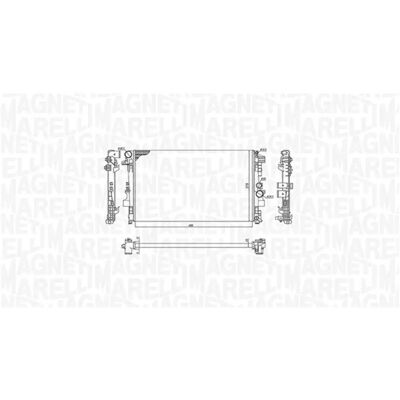 Magneti Marelli Moottorin jäähdyttimen radiaattori - Viano Vito - 680x378x23mm Magneti Marelli Moottorin jäähdyttimen radiaattori - Viano Vito - 680x378x23mm