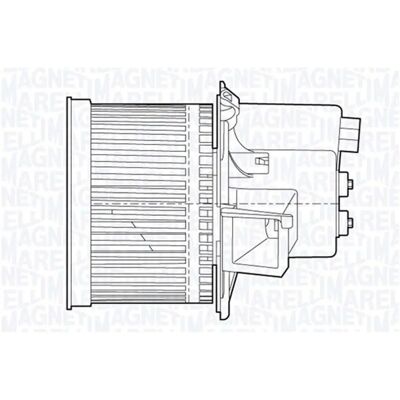 Magneti Marelli - Model 069412652010 - Bilventilationsventilator for Fiat 500, Ford Ka Magneti Marelli - Model 069412652010 - Bilventilationsventilator for Fiat 500, Ford Ka
