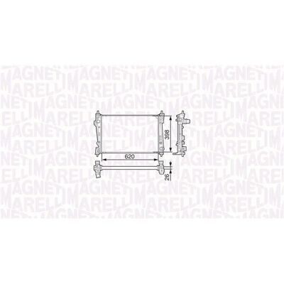 MAGNETI MARELLI 350213131200 - Moottorin jäähdytin MAGNETI MARELLI 350213131200 - Moottorin jäähdytin