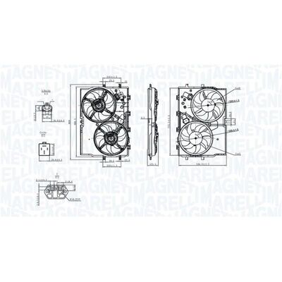 MAGNETI MARELLI 069422578010 Dubbla fläkt för kylning till FIAT - Fläkt MAGNETI MARELLI 069422578010 Dubbla fläkt för kylning till FIAT - Fläkt