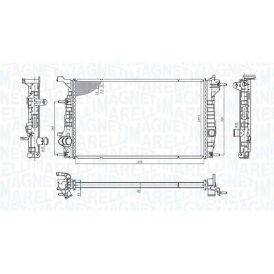 Magneti Marelli 350213200600 Motorkylare radiator - Renault Scenic 3 Magneti Marelli 350213200600 Motorkylare radiator - Renault Scenic 3