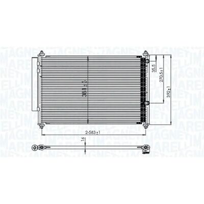 Ψυγεία Κλιματισμού Magneti Marelli Yaris - Με Ξηραντήρα Ψυγεία Κλιματισμού Magneti Marelli Yaris - Με Ξηραντήρα