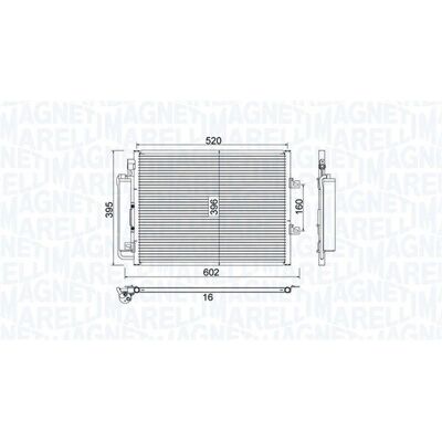 Magneti Marelli 350203780000 Κλιματιστικό Συμπυκνωτής - Twingo 2 Magneti Marelli 350203780000 Κλιματιστικό Συμπυκνωτής - Twingo 2