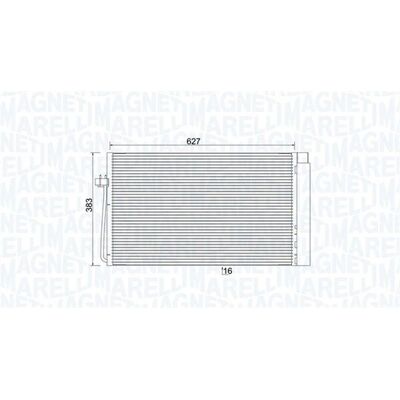 Condensator de aer condiționat Magneti Marelli - 630x378x16 - pentru BMW 5/7 Condensator de aer condiționat Magneti Marelli - 630x378x16 - pentru BMW 5/7