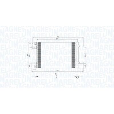 Magneti Marelli 350203766000 Condensatore A/C con Asciugatore - Ricambio auto Magneti Marelli 350203766000 Condensatore A/C con Asciugatore - Ricambio auto