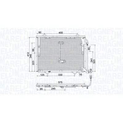 Magneti Marelli A2028300570 588x408x16mm Ilmastointikondensaattori - Ilmastointikondensaattori Magneti Marelli A2028300570 588x408x16mm Ilmastointikondensaattori - Ilmastointikondensaattori
