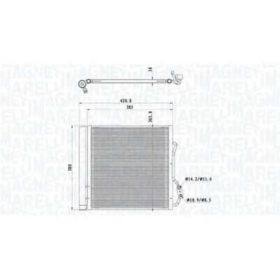 Magneti Marelli Q0013198V001 Condensatore - Climatizzazione Magneti Marelli Q0013198V001 Condensatore - Climatizzazione