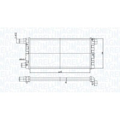 MAGNETI MARELLI 350213185200 Motor køleradiator - FIAT: Cinquecento, Panda I MAGNETI MARELLI 350213185200 Motor køleradiator - FIAT: Cinquecento, Panda I