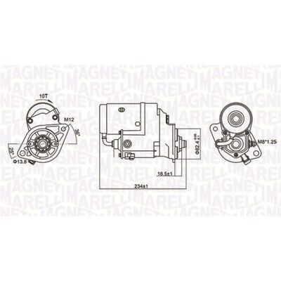 Magneti Marelli Pornire Toyota - 2.2kW, 10 Dinți, sens orar - Land Cruiser Prado & Hiace Magneti Marelli Pornire Toyota - 2.2kW, 10 Dinți, sens orar - Land Cruiser Prado & Hiace