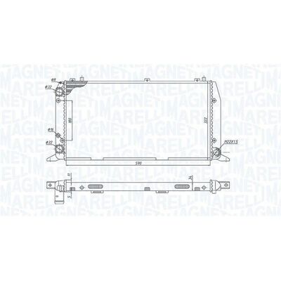 MAGNETI MARELLI 350213188700 Radiatori - Moottorin jäähdytys MAGNETI MARELLI 350213188700 Radiatori - Moottorin jäähdytys