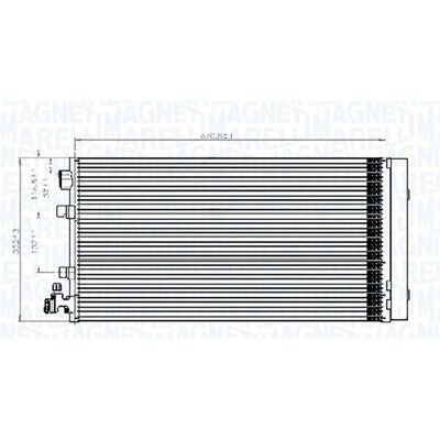 Magneti Marelli Renault Aircondition Kondensator - Model 350203826000 Magneti Marelli Renault Aircondition Kondensator - Model 350203826000