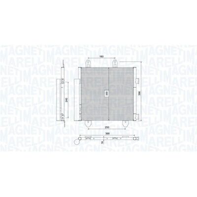 Magneti Marelli Toyota Citroën Peugeot - Condensator de Aer Condiționat Magneti Marelli Toyota Citroën Peugeot - Condensator de Aer Condiționat