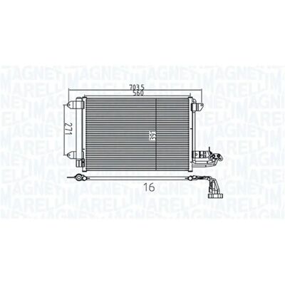 Magneti Marelli 350203737000 - Κοντεσάζιο Κλιματισμού με Αποξηραντή Magneti Marelli 350203737000 - Κοντεσάζιο Κλιματισμού με Αποξηραντή