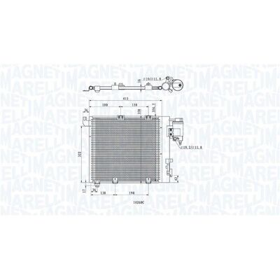 Magneti Marelli 350203885000 - OEM συμπυκνωτής κλιματισμού Opel Vauxhall Magneti Marelli 350203885000 - OEM συμπυκνωτής κλιματισμού Opel Vauxhall